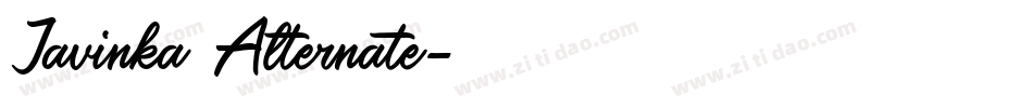 Javinka Alternate字体转换